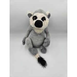 Ganz Webkinz Ring Tailed Lemur Grey Plush Stuffed Animal - No Code Or Tag